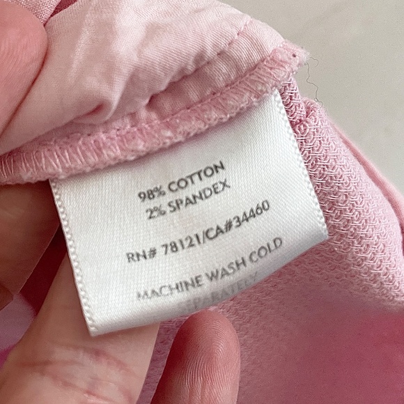 Eileen Fisher Jacket Pastel Darling Seersucker Baby pink Sustainale Pockets Sz M - Picture 9 of 11